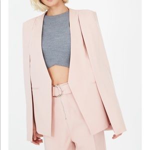 Peach cape blazer